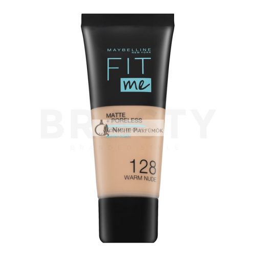 Maybelline Fit Me! Foundation Matte + Poreless tekutý make-up so zmatňujúcim účinkom 128 Warm Nude 30 ml