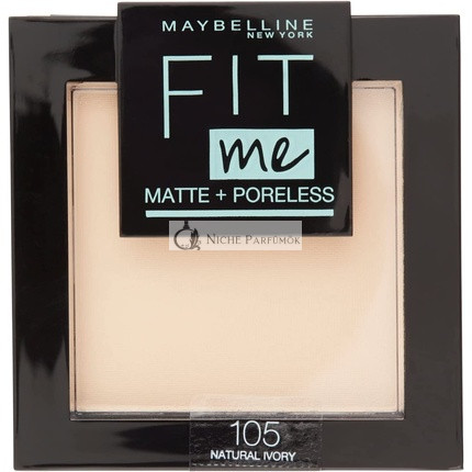 Maybelline New York Fit Me Matný + Pórový Púder, 105 Natural