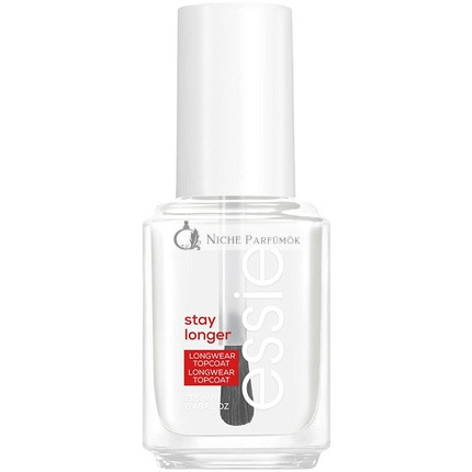Essie Stay Longer Prémiový Dlhodobý Top Coat pre Predĺženie Lesku Farby, 13.5ml
