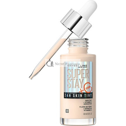 Maybelline Super Stay Tónovací Fond de Teint s Vitamínom C, Dlhodobá Vegánska Formula, Odtieň 3, 30 ml