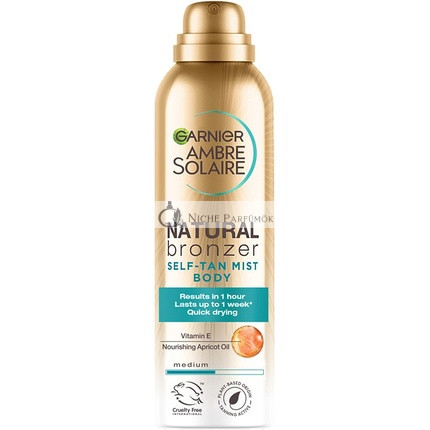 Ambre Solaire Prírodný Bronzér Rýchloschnúci Stredný Samoopaľovací Telo Sprej, 150ml