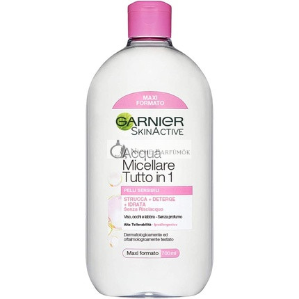 Garnier Citlivá Micelárna Voda Všetko v Jednom Čistiaca a Hydratačná Bezriziková, 700ml