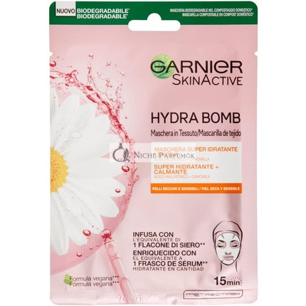 Garnier SkinActive Hydra Bomb Super-Hydratačná Upokojujúca Tkaninová Maska 32g