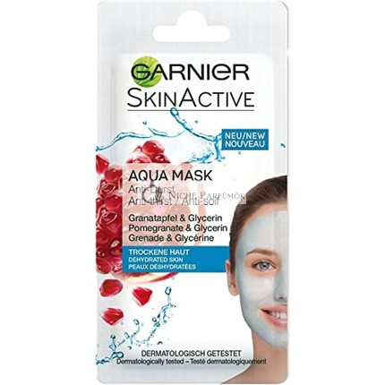 Garnier Skin Active Maska na tvár 8 ml, Aqua maska na suchú pleť