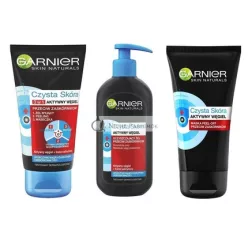   Garnier Hautklar Aktivované uhlie čistiaci gél peelingová maska proti čiernym bodkám