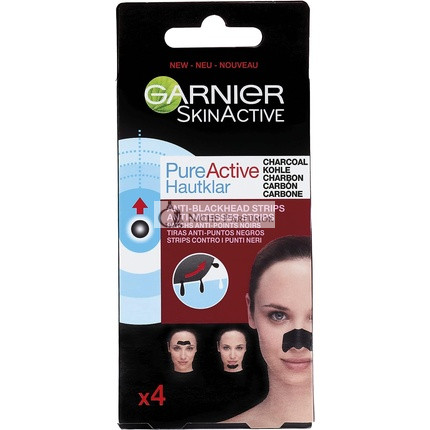 Garnier Skin Pure Active Uhlíkové prúžky na odstránenie čiernych bodiek