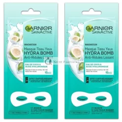   Garnier Skinactive Pleťová Maska Očný Mask - Kokos a Hyalurónová Kyselina