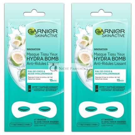 Garnier Skinactive Pleťová Maska Očný Mask - Kokos a Hyalurónová Kyselina