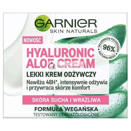 Garnier Hyalurónový Aloe Krém Ľahký Výživný Krém na Suchú Pokožku