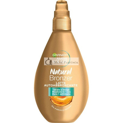 Garnier Ambre Solar Telové Mlieko Samoopalovací Krém Prírodný Bronzér Viditeľný Výsledok za 1 Hodinu Obohatený o Výživný Marhuľový Olej Vegánska Formula 150ml