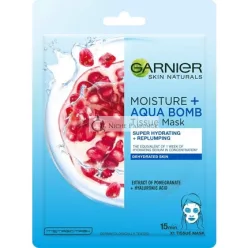   Garnier Skin Naturals Hydratácia + Aqua Bomb Tkaninová Maska s Extraktom z Granátového Jablka 28g