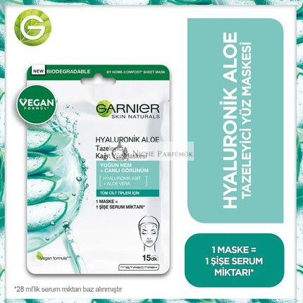 Garnier Skin Naturals Hyalurónová Aloe Tkaninová Maska s Extraktom z Aloe Vera