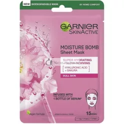 Garnier Hydratačná bomba Sakura a Hyalurónová maska, 28g