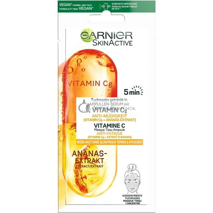 Garnier Anti-Fatigue Maska na tvár s vitamínom C a extraktom z ananásu, 15g