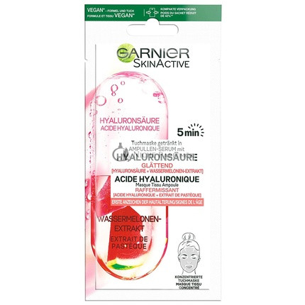 SkinActive Ampulková pleťová maska s melónom a hyalurónovou kyselinou, 15g