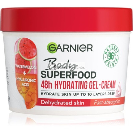 Garnier Superfood 48-hodinový hydratačný gél-krém - Melón, Hyalurónová kyselina, 380ml