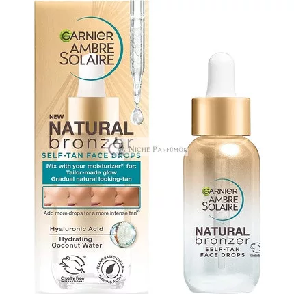 Garnier Ambre Solaire Natural Bronzer samoopaľovacie kvapky na tvár 30ml