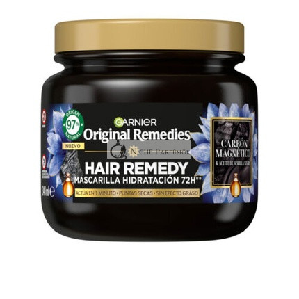 Garnier Originálne Ošetrenia Magnetická Uhlíková Maska na Vlasy 340ml