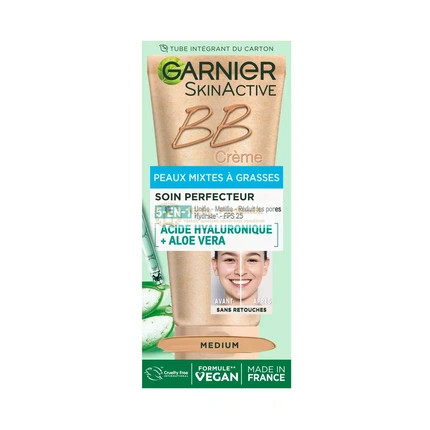 Garnier BB Krém 5 v 1 pre kombinovanú a mastnú pleť stredný odtieň - 50 ml