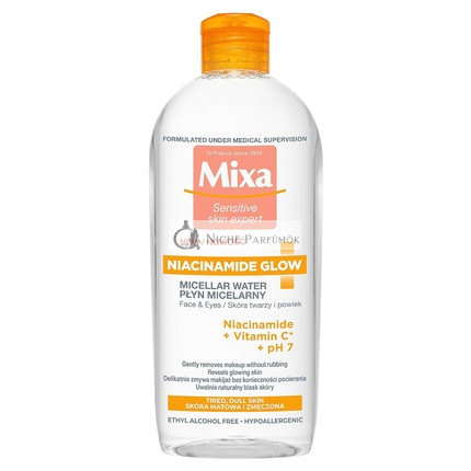Mixa Niacinamide Glow Micelárna voda s niacinamidom a vitamínom C, 400ml
