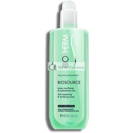 Biotherm Biosource čistiace tonikum 24H Hydrating & Tonifying Toner Comb./Normal Skin 400 ml