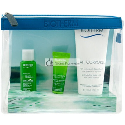 Biotherm Cestovná súprava: Skin Oxygen Care darčeková sada 3 kusy