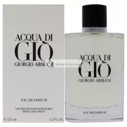   Giorgio Armani Acqua Di Gio pánsky Eau de Parfum na doplnenie, 125ml