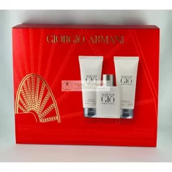 Giorgio Armani Sprchový gél + EDT + Balzam po holení