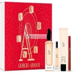   Giorgio Armani Si Darčeková Sada Eau de Parfum 100ml, 15ml, Telové Mlieko 75ml a Lip Maestro 6.5ml