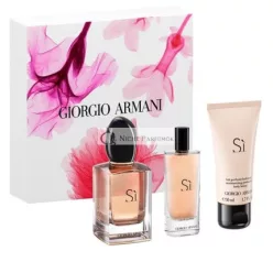   Armani Si Eau de Parfum Darčeková Sada 50+15ml Eau de Parfum + 50ml Telové Mlieko