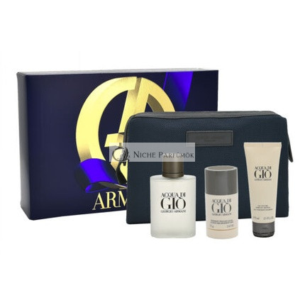 Giorgio Armani Acqua di Gio 100ml EDT, 75ml Sprchový gél, 75g Deodorant