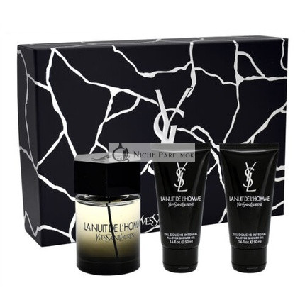 Yves Saint Laurent La Nuit de L'Homme 100ml EDT a 50ml sprchovým gélom