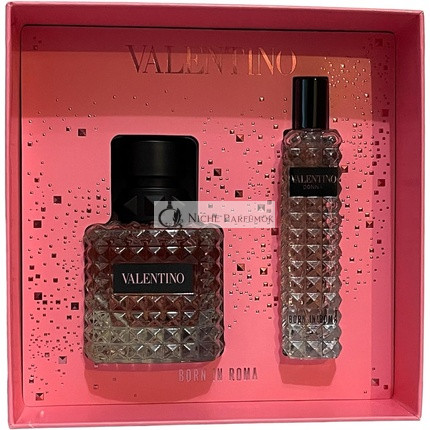 Valentino BORN IN ROMA DONNA EAU DE PARFUM SPRAY, 50ml + 15ml