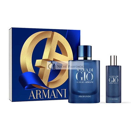 Giorgio Armani Acqua Di Gio Profondo Eau De Parfum Pánsky Parfum, 75ml a 15ml