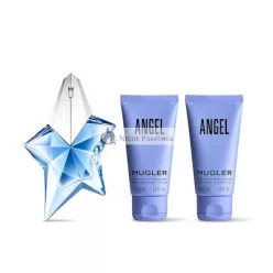   MUGLER Angel Eau de Parfum Darčeková Sada pre Ženy, Ambery & Woody s Bergamotom, Praliné a Pačuli, Dlhá Trvácnosť