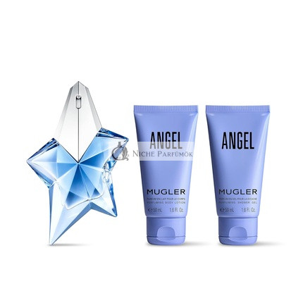 MUGLER Angel Eau de Parfum Darčeková Sada pre Ženy, Ambery & Woody s Bergamotom, Praliné a Pačuli, Dlhá Trvácnosť