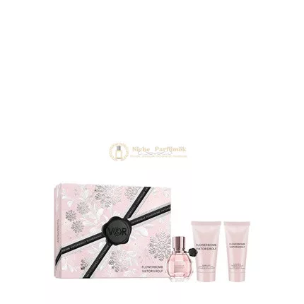 Viktor Rolf Flowerbomb Eau De Parfum Set - 30 Ml S Telovým Mliekom