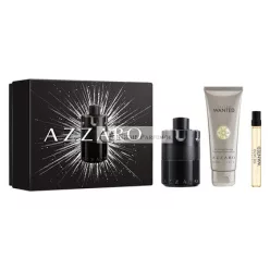   Azzaro Set The Most Wanted Eau De Parfum Spray, 100 ml, Eau De Parfum Spray, 10 ml, Sprchový gél, 75 ml