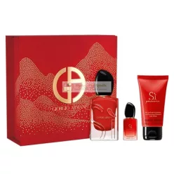   Giorgio Armani Si Passione Set - Eau De Parfum Spray 50ml, Eau De Parfum 7ml, Telové mlieko 50ml