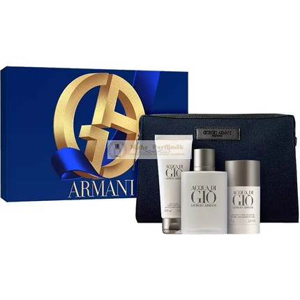 Giorgio Armani Acqua Di Gio Pour Homme - Eau De Toilette 100 Ml, Sprchový gél 75 Ml, Deodorant 75 Ml a Kozmetická taška