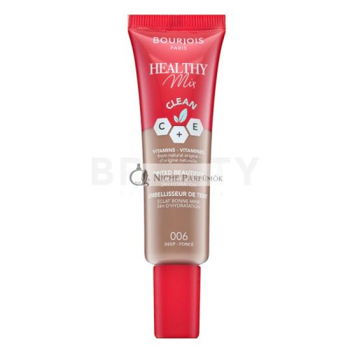 Bourjois Healthy Mix Clean Tinted Beautifier tekutý make-up s hydratačným účinkom 006 Deep 30 ml