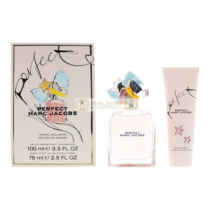 Marc Jacobs Perfect Parfumová Sada, Eau de Parfum Spray 100 ml, Luminous Telové Mlieko 75 ml