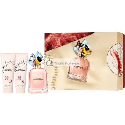 Marc Jacobs Perfect Eau De Parfum Spray 3-dielna darčeková sada pre ženy, 1.67ml