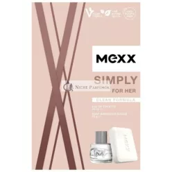   Mexx Simply for Her Darčeková sada Eau de Toilette 20ml a mydlo 75g