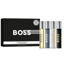   Hugo Boss Miniatúra Set - Obsahuje Bottled Eau De Toilette Spray 10ml, Bottled Eau De Parfum Spray 10ml, Infinite Eau De Parfum Spray 10ml a Bottled Parfum Spray 10ml