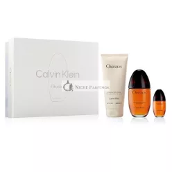   Calvin Klein Obsession - Eau De Parfum 100 Ml + Telové Mlieko 200 Ml + Eau De Parfum 15 Ml
