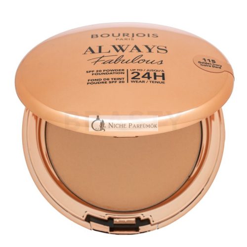 Bourjois Always Fabulous SPF 20 Powder Foundation púdrový make-up so zmatňujúcim účinkom 115 7 g