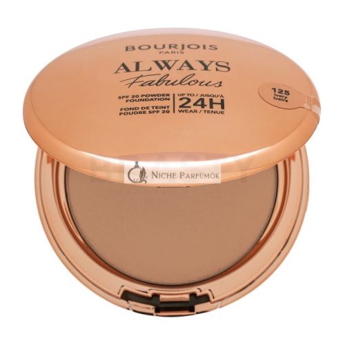 Bourjois Always Fabulous SPF 20 Powder Foundation púdrový make-up so zmatňujúcim účinkom 125 7 g