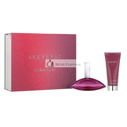 Calvin Klein Euphoria Woman Eau De Parfum Spray Set, 100ml a 100ml telový krém