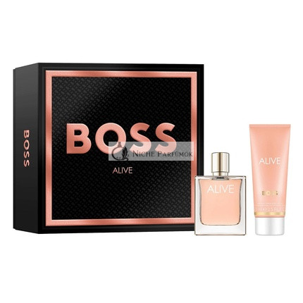 Hugo Boss Alive Eau De Parfum Spray 50ml a Telový Krém 75ml Sada